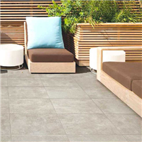 Carrelage sol extérieur effet béton - Ciment Grip - Beige - 45,5 cm x 45,5 cm - Ép.8 mm