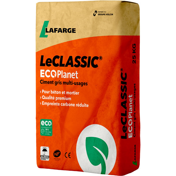 Ciment Le Classic ECOPlanet 32,5R CE NF - Lafarge - en sac Protect de 25 KG