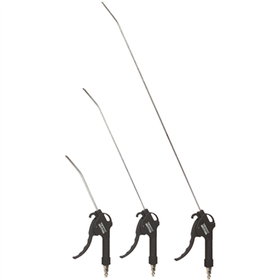 Lot de 3 Soufflettes progressives à bec long coudé de 10cm, 30cm et 50cm 10 m3/h 170 l/min