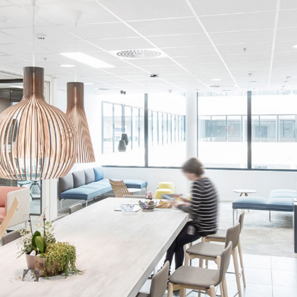 Dalle de plafond acoustique - CleanSpace Essential Rockfon - bords droits - Blanc - 600 MM x 600 MM - ép.20 MM
