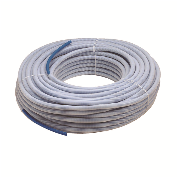 Tube PER-A - Pré-gainé Ø20/25 mm - Couronne 50m - Bleu - NF