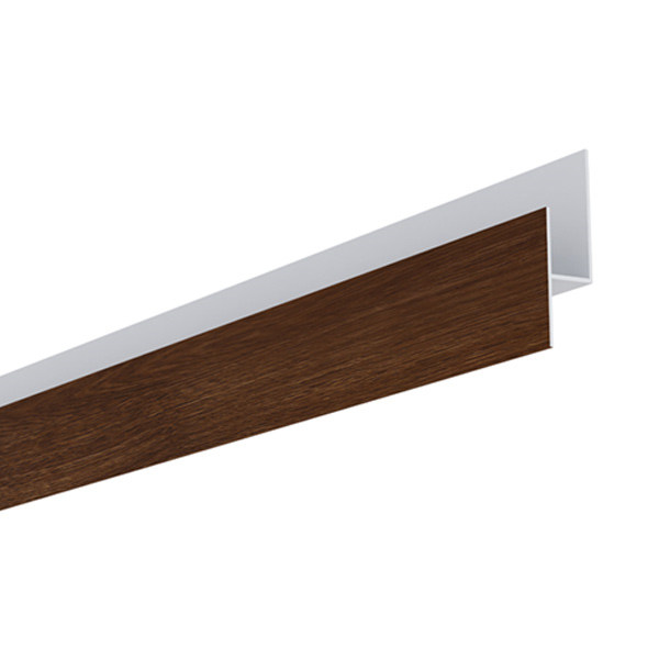 Profil de départ bas pour bardage Claircel Premium en pose verticale - 4,00 M - Chêne Miel