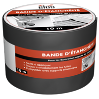 Bande d'étanchéité à l'eau autocollante bitumineuse Elos - 10 cm x 10 m - Gris