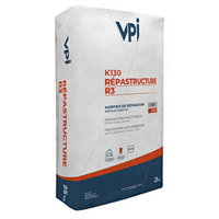 Mortier de réparation structurel en forte épaisseur 3 à 50 mm - Répastructure R3 K130 - sac de 25 kg