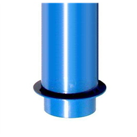 Tube fourreau à collerette I - diam 90 mm - Lg  820-855 mm