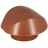 Chapeau de ventilation de toit simple Nicoll Atemax VVS10 - femelle Ø 100 MM - PVC Rouge Terracotta