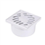 SIPHONNETTE D.40/50 GRILLE PVC 10X10 BLANC