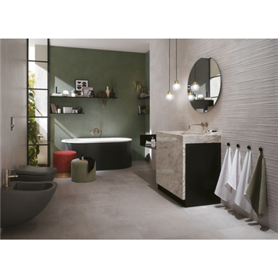 Carrelage intérieur effet ciment en grès cérame rectifié - Boost - 60,0 CM x 60,0 CM - ép. 9,00 MM - Grey