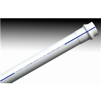 TUBE PVC BI-ORIENTE BIOROC PN25 DN 140 6M BLANC BANDES BLEUES A JOINT