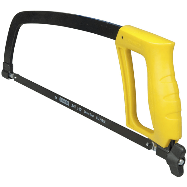 Scie à métaux avec poignée révolver Stanley longueur 300 mm