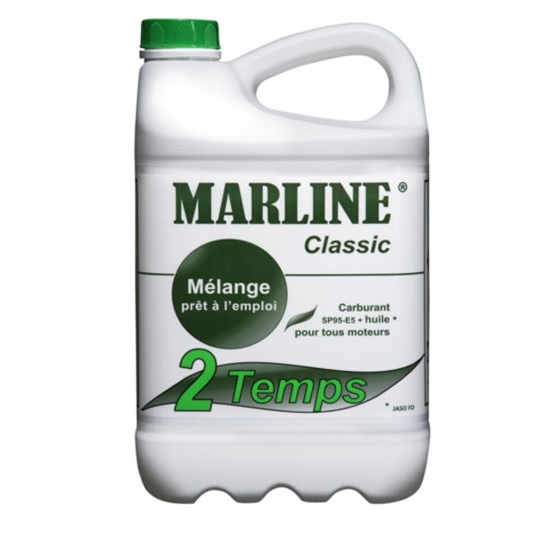 Carburant de moteur essence 2 temps Marline Classic avec huile - prêt à l'emploi - 5 litres