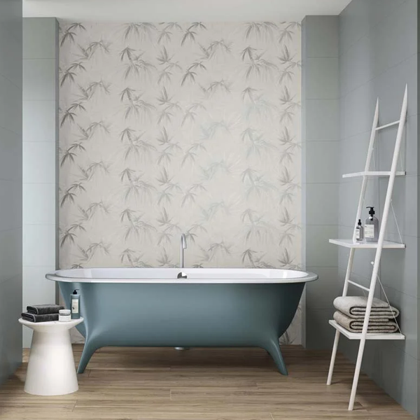 Faïence murale florale rectifiée - Colorful - 90,0 CM x 30,0 CM - ép. 8,70 MM - décor Daintree Lead