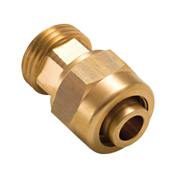 Raccord mâle à écrou tournant tube PER à compression - Diamètre 12 mm - M 12 x 17 - Laiton
