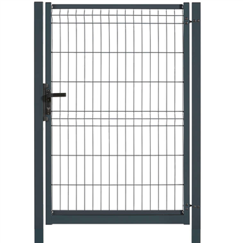 Portillon à sceller pour clôture rigide Dirickx Axyle avec serrure - hauteur 1,03 M - largeur 1,00 M - anthracite