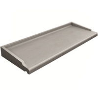 Appui de baie ou de fenêtre ABS 2 en béton monobloc gris - profondeur 35,5 CM - longueur 68 CM