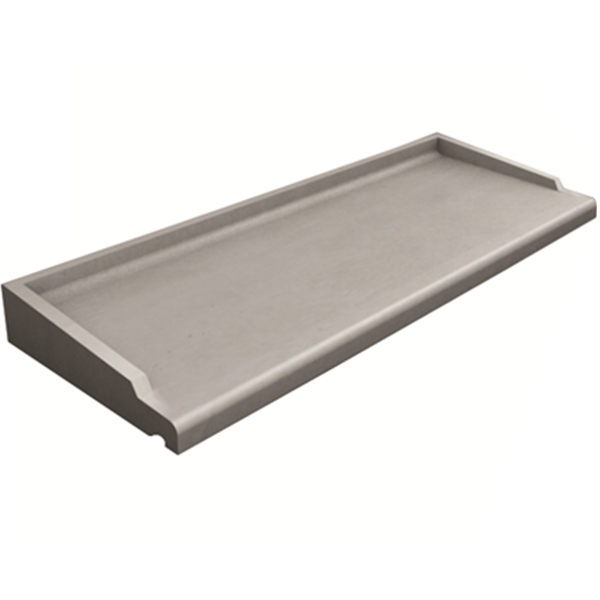 Appui de baie ou de fenêtre ABS 2 en béton monobloc gris - profondeur 35,5 CM - longueur 98 CM
