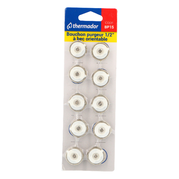 BOUCHON PURGEUR 1/2 SOUS BLISTER DE 10