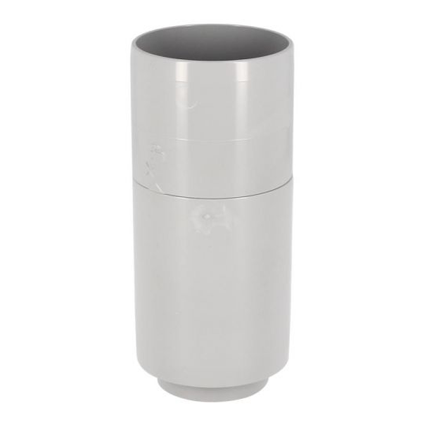 Récupérateur eau de pluie pour tube de descente cylindrique Ø 80 mm - Nicoll - Techtan gris clair