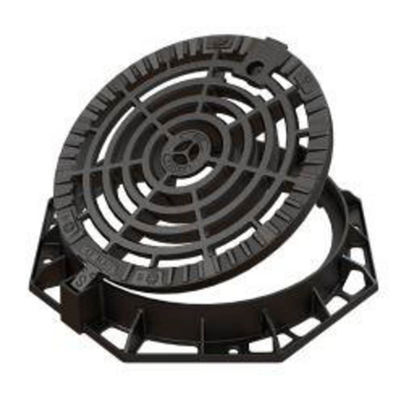 REGARD GRILLE Ø600 PMR CAD CARRE ART SEC JONC ELAST