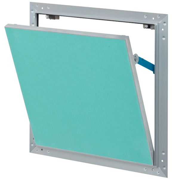 Trappe de visite Gypso avec plaque de plâtre hydrofugée et cadre alu - passage réel de 390 x 390 MM