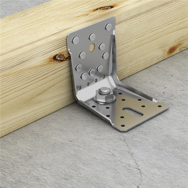 Équerre renforcée ABR en acier galvanisé 100x100x90mm