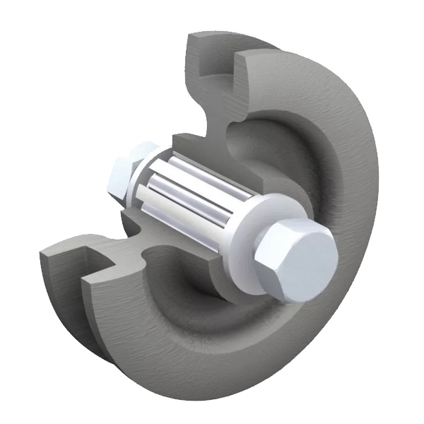 Galet acier Ø 82 mm sur cage à rouleaux, pour montures ROC1F, ROC2F et SPORT 250F – Force 125 kg – Fer plat associé : 50 x 10 -  Lot de 2