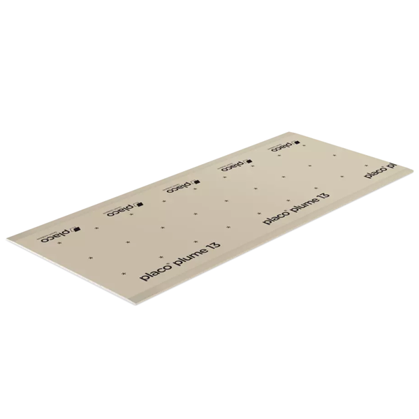 Plaque de plâtre BA13 standard ultra légère - Placo Plume - 3,00 M x 1,20 M - ép. 13,0 MM