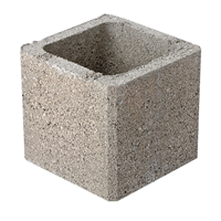 Bloc pilier béton à enduire - 26 CM x 26 CM - hauteur 19 CM