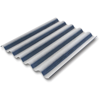 Plaque ondulée 5 ondes en fibres ciment - teinte naturelle - 1,52 M x 0,92 M