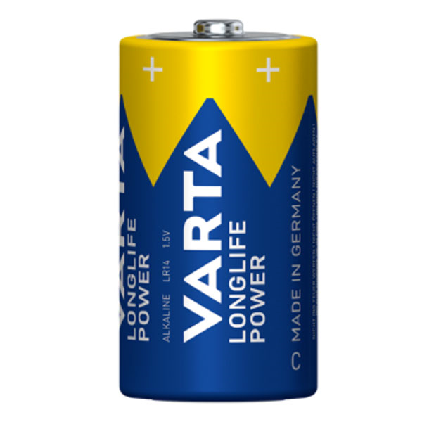 Pile LR14 Longlife Power C Varta - Tension 1,5 V - Lot de 2 piles