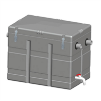 BAC A GRAISSES SOUS EVIER GRIS AVEC PURGE