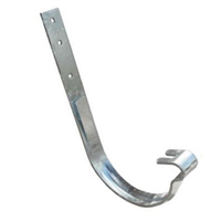 Crochet Rouen pour gouttière demi-ronde - Pose sur chevron - Développé 25 cm - Tige 17 cm