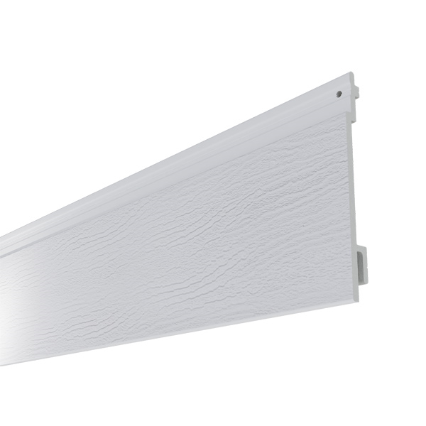 Bardage PVC extérieur imitation bois peint - Isocel Veiné Bois - 166,00 MM x 18,00 MM - Long. 4,00 M - Blanc