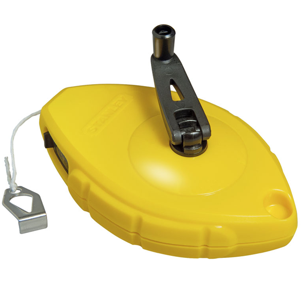 Kit Cordeau traceur Stanley 30 m + poudre à tracer 113 g et niveau ficelle