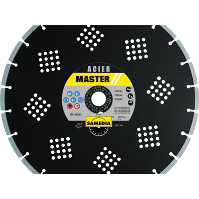 DISQUE DIAMANT MASTER ACIER  Ø300 AL 20. HAUT. SEGMENT 7 MM.