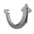 Crochet de gouttière demi-ronde MEP GD25 de développé de 25 cm - PVC Gris