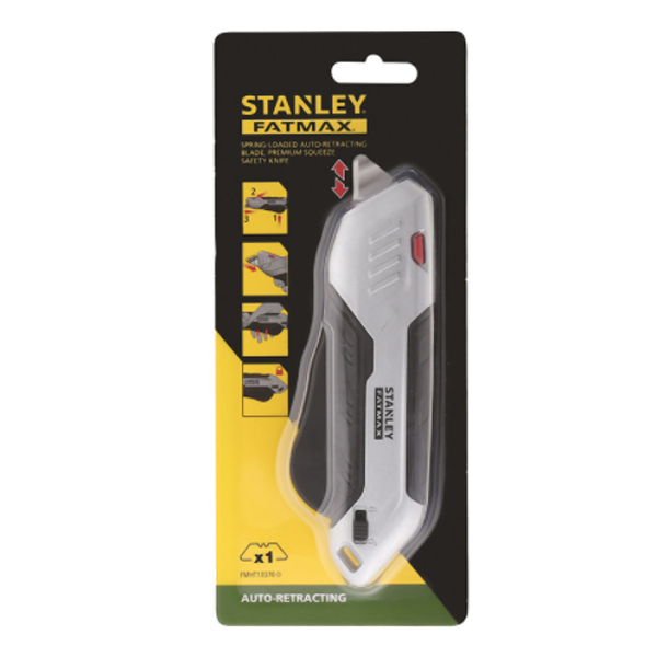Cutter de sécurité à gâchette et lame auto-rétractable Fatmax Stanley - Avec 1 lame