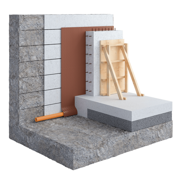 Nappe à excroissances pour protection et drainage - Delta MS 20 - 3,00 M x 20 M