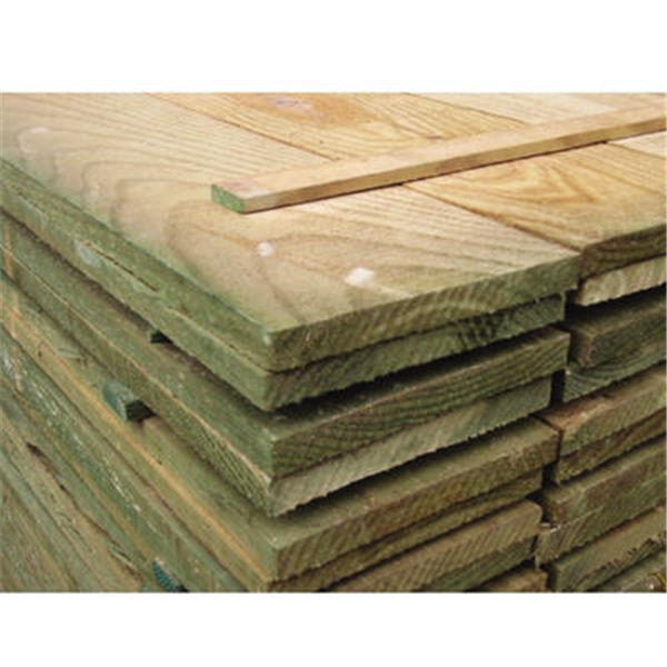 Volige brute en Sapin - Calibrée et Traitée Classe 3 Marron - 18 x 150 mm - longueur 4,00 M