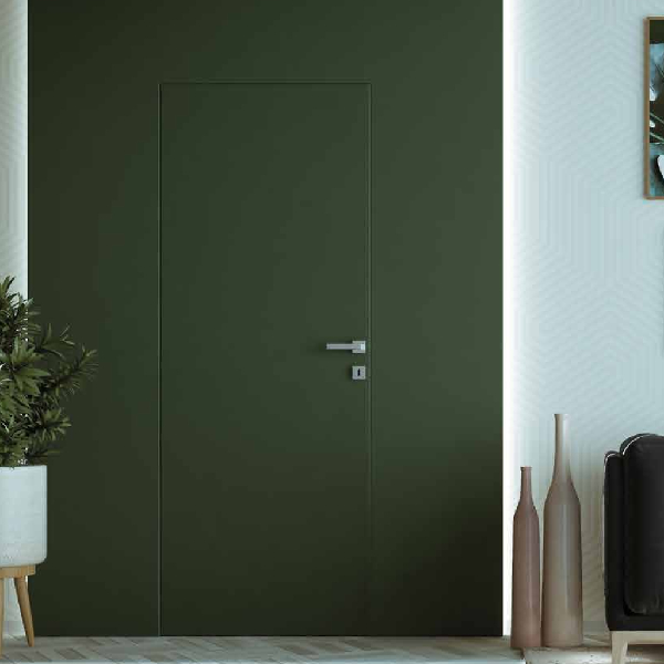 Bloc porte invisible à âme pleine - Scrigno - Serrure PDDT - 203 x 60 CM - Ouverture réversible