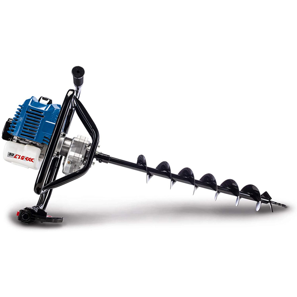 Tarière Thermique Scheppach EB1700 1,77CV avec 3 Tarières Ø100mm ,Ø150mm, Ø200mm