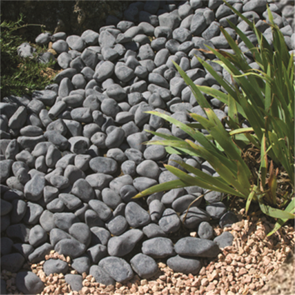 Galets noir Ébano pierre naturelle 40 x 60 mm - Big Bag 1 T