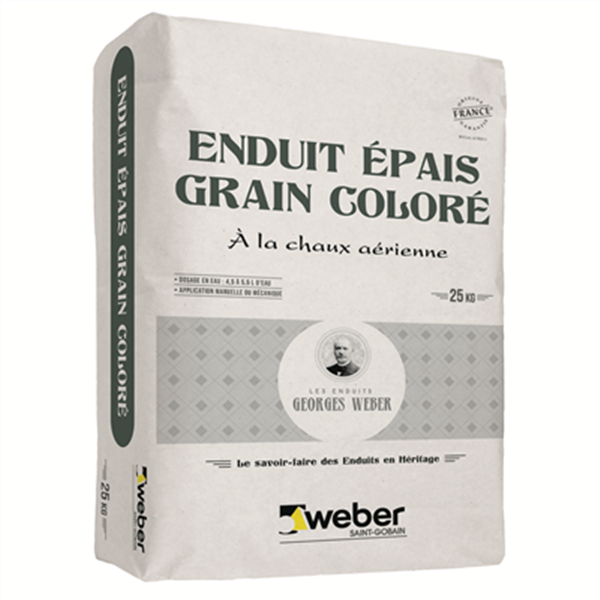 Enduit WEBER LITE GRAIN COLORÉ