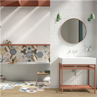 Faïence murale rectifiée pour cuisine et salle de bain - Stay - 20,0 CM x 60,0 CM - ép. 8,00 MM - décor Juk Blanc