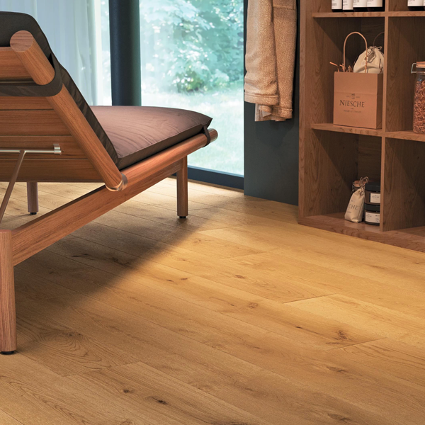 Carrelage intérieur en grès cérame rectifié effet bois Exence - 120,0 CM x 20,0 CM - ép. 9,00 MM - Amber