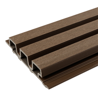 Bardage composite imitation bois aspect claire-voie - Weo 35 Fiberdeck - 33,00 mm x 170 mm - Long. 2,90 m - Coloris Teak