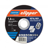 Disque à tronçonner ultra mince  Metal/Inox Ø230x1.9x22.23mm Norton Clipper
