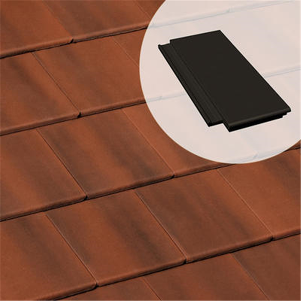 Demi-tuile béton - Innotech - Rouge vieilli - 42 x 18.5 cm