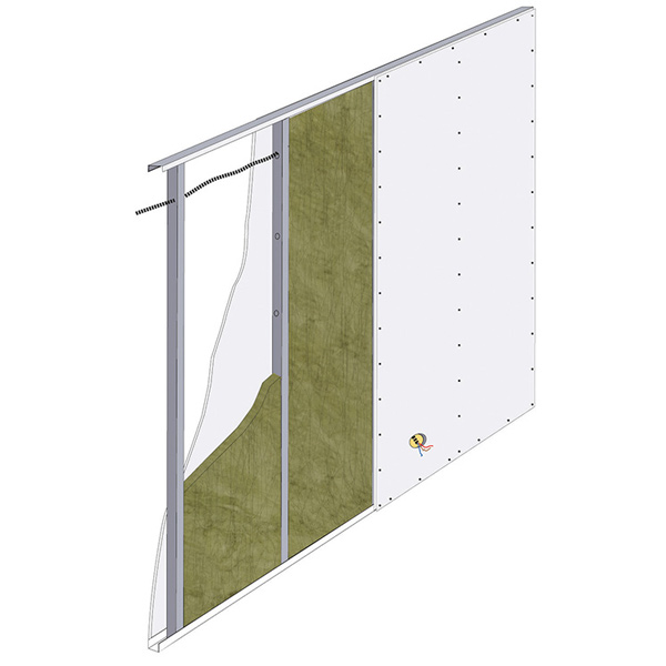 Rouleau laine de verre pour cloisons - Ursacoustic non revêtu - R=1,50 m².K/W - 12,00 M x 0,90 M - ép.60 MM