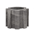 Poteau de clôture multi-angles Toscana en béton décoratif anthracite - Ø 22,0 CM x 17,1 CM